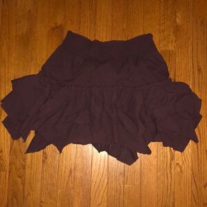 Speechless Brown Mini Layered Skirt Size small